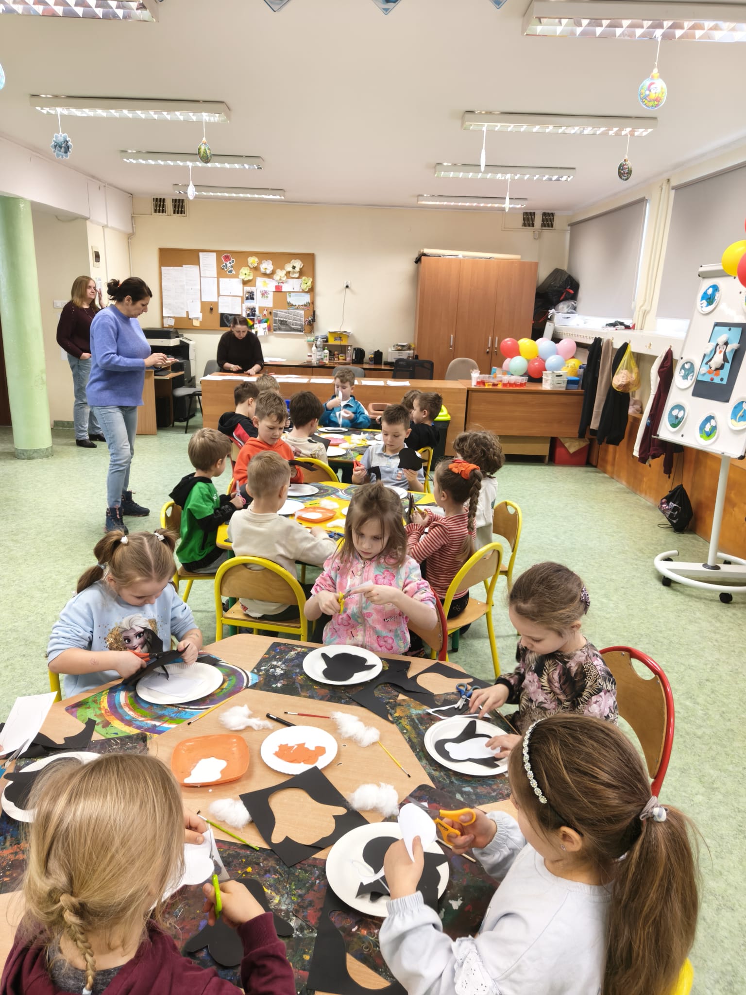 "Tygrysy" i "Minionki" gościnnie na zajęciach  w SP3- Podziękowania za wspaniałe atrakcje.