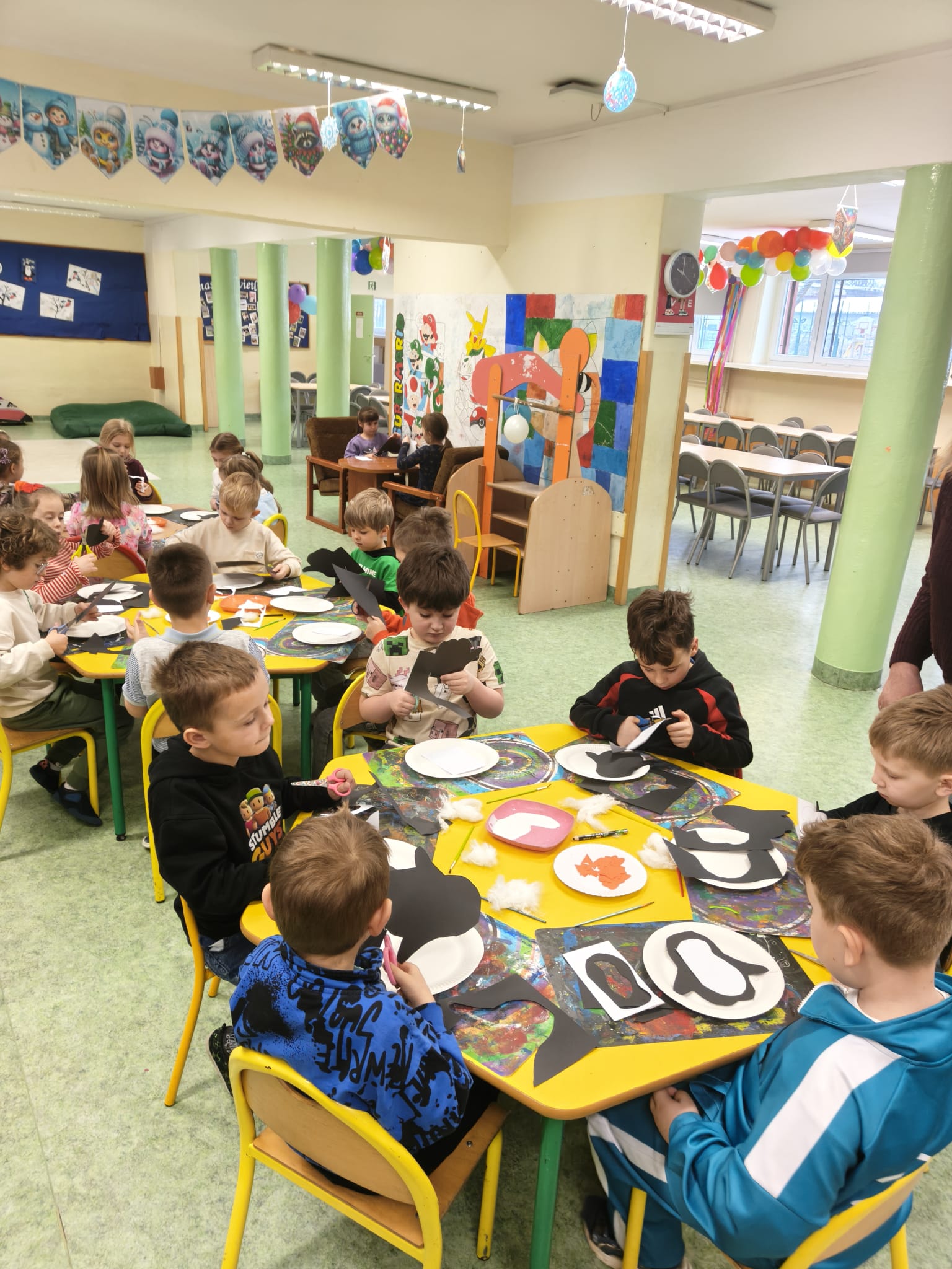 "Tygrysy" i "Minionki" gościnnie na zajęciach  w SP3- Podziękowania za wspaniałe atrakcje.