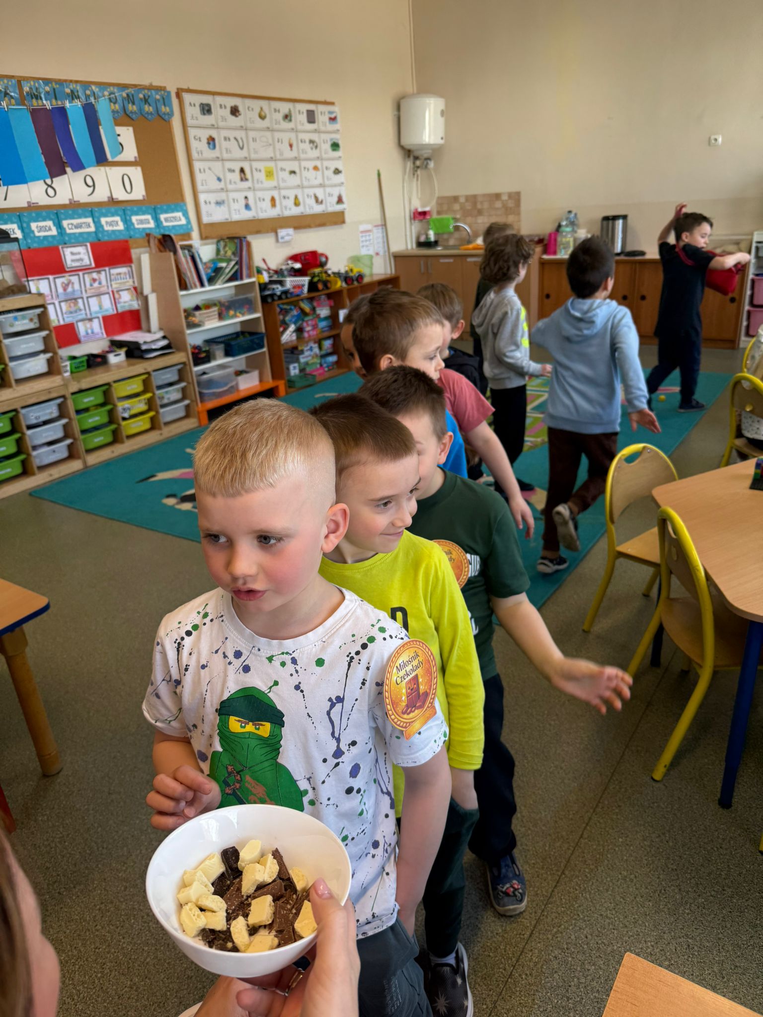 Dzień czekolady w grupie Minionków