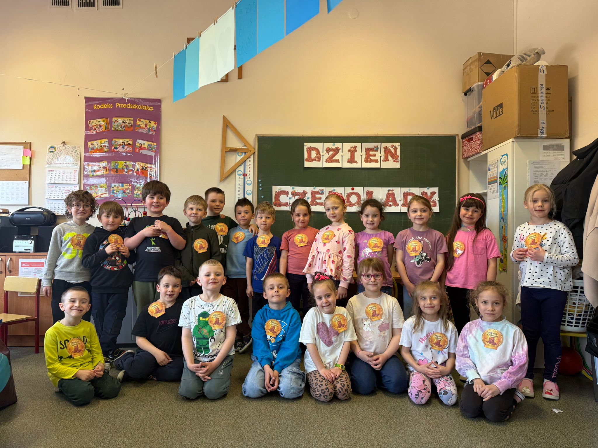 Dzień czekolady w grupie Minionków