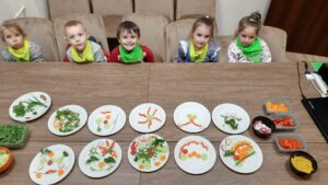 "Motylki" na zajęciach w bibliotece pedagogicznej